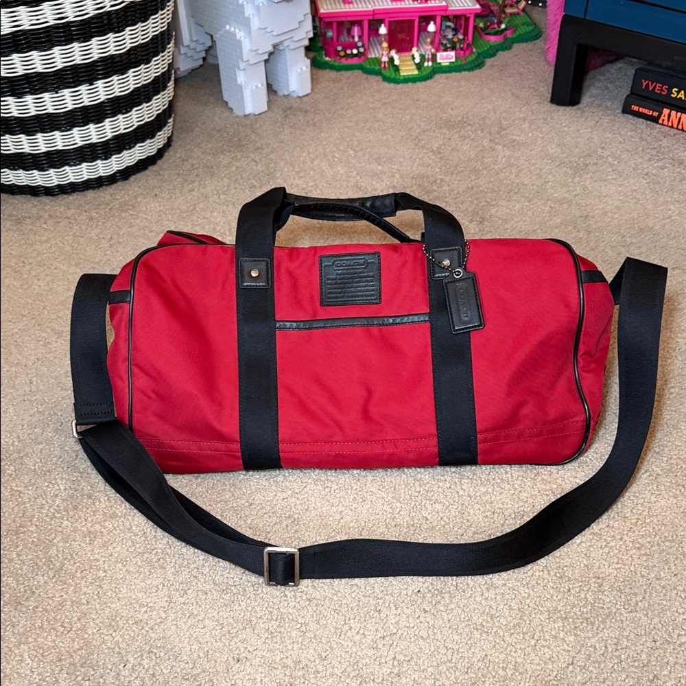 Coach Boston Bag Duffle in Red